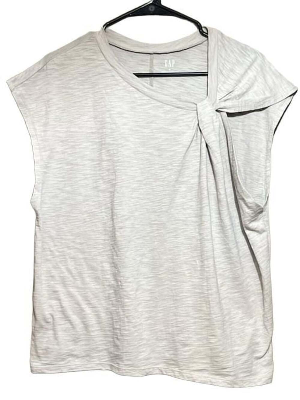 Gap ForeverSoft Twist-Top T-Shirt Size XL Greige Sleeveless
